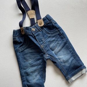 Jeans w/ suspenders